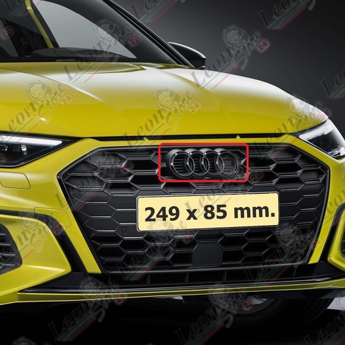 Wappen Logo Ringe für Audi vorne und/oder hinten schwarz glänzend Fries Emblem - Bild 4 von 17