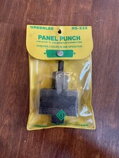 Greenlee 25-Pin D Subminiature Connectors Panel Punch RS-232 Tool Metal Knockout