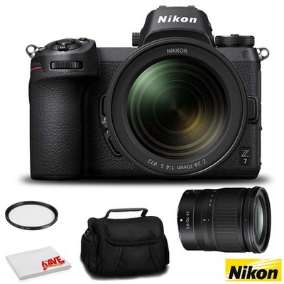 Nikon Z 7 Mirrorless FX-Format Digital Camera with 24-70mm Lens - Bundle with