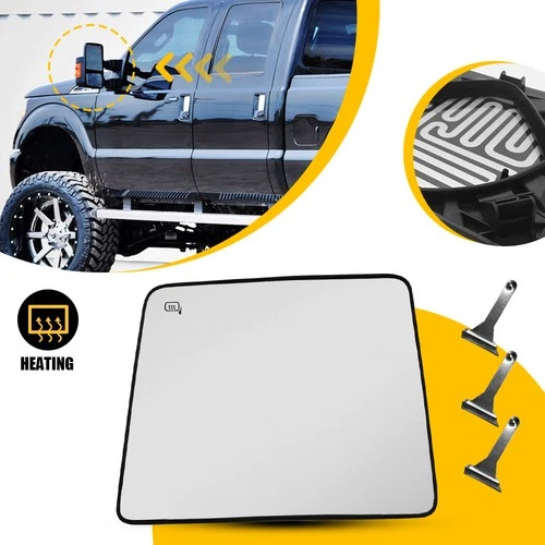 Driver Side Power Heated Tow Mirror for 2008-2016 Ford F250 F350 F450 Super Duty