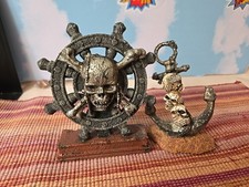 Aquatic Aquarium Decor Skull Mountain Fish Tank Ornament Pirate dio display