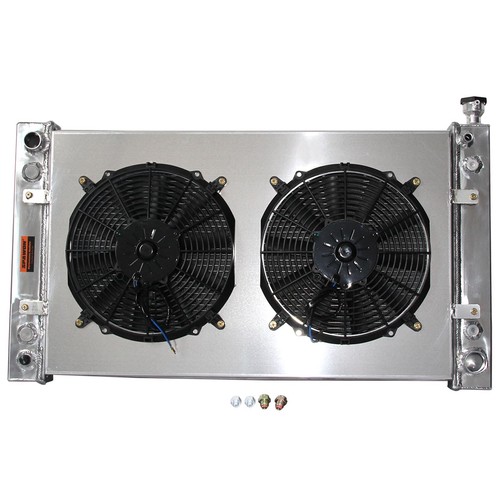 3 Rows Fit Chevy GMC Series Suburban V6 V8 1988-1997 Radiator + Fan Shroud AT MT - Foto 1 di 8