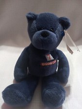 DENVER BRONCO 7 JOHN ELWAY BEAN FILLED BEAR DARK BLUE ORANGE PLUSH TOY