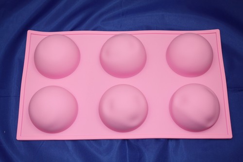 2Pcs Silicone Molds Chocolate Cake Candy Jelly Cookie Mold Round Shape 6 Holes - Picture 3 of 4