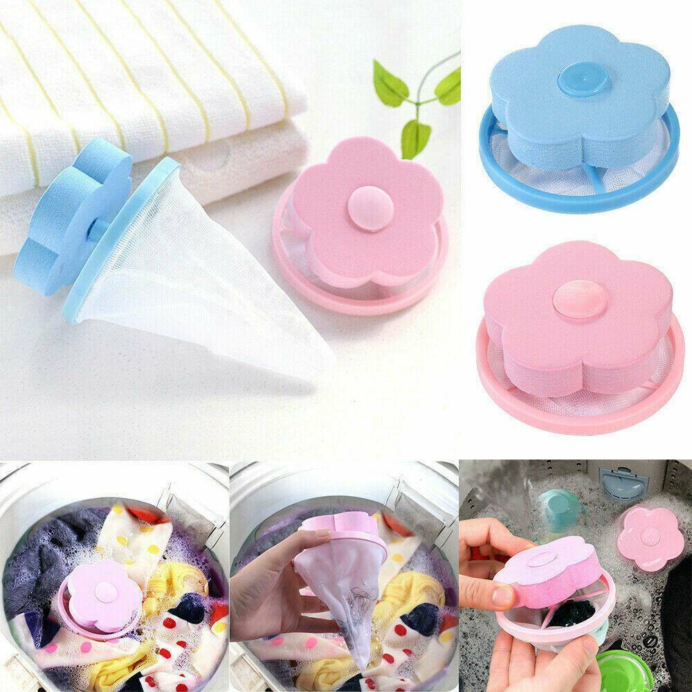 Washing Machine Filter Bag Floating Lint Hair Catcher Mesh Pouch ...