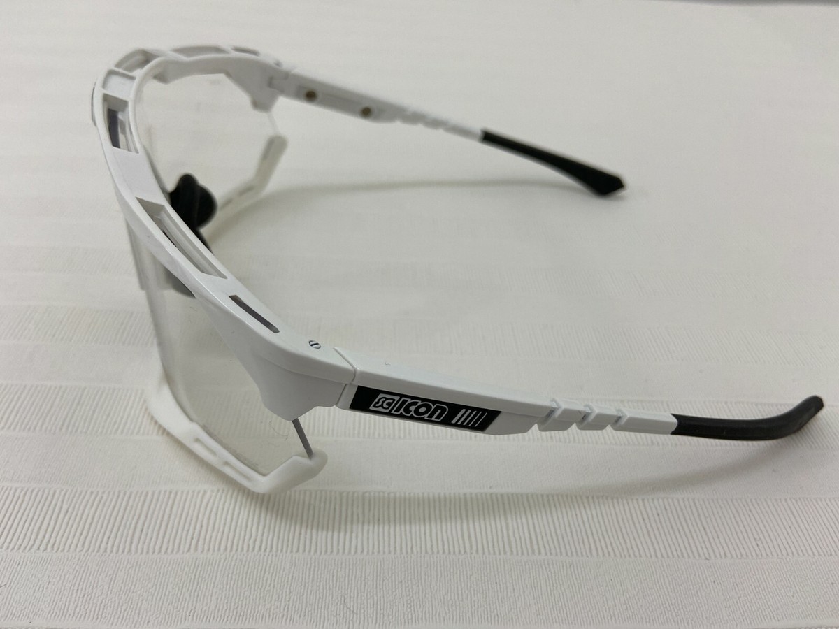 Scicon AEROSHADE XL Photocromic Sports Sunglasses (Silver / White