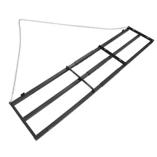 8FT Black Drag Harrow Driveway Grader For ATV UTV Tractor Mower W/6 FT Chian