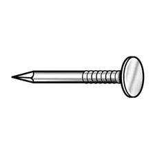 ZORO SELECT Roofing Nail Flat 1 1/2 In L Pk187 4NEY4