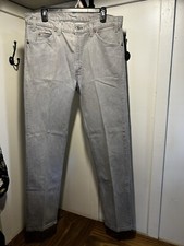 Vintage 1970s Levi  s Jeans Grey Denim Black Tab 36x32 Barely Worn NICE 