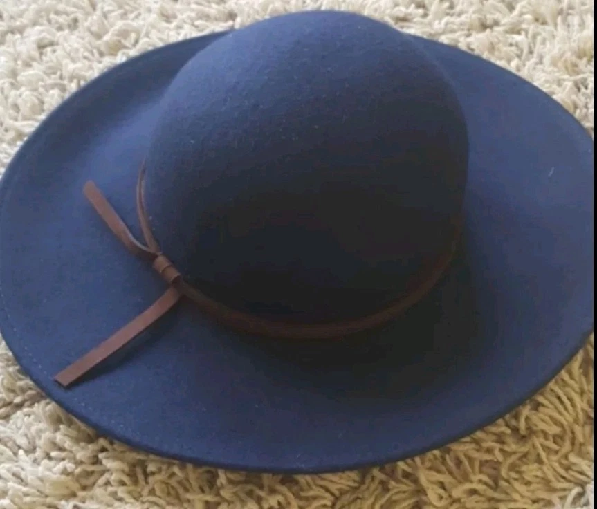 Janie и Jack новый с Ярлыками 2 до 3 темно-синий feutre шляпа лошадь осени новый с Ярлыками большой шикарный - Изображение 2 из 2