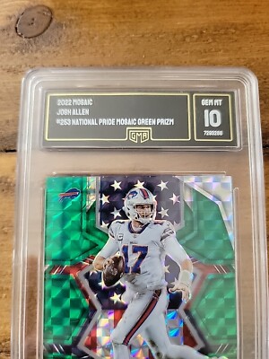 2022 Mosaic JOSH ALLEN Green Mosaic National Pride #253 Bills GMA