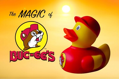 Rare, Hard To Find, Buc-ee s Rubber Duck Collectible, Bath Toy, Jeep Duck Bucees