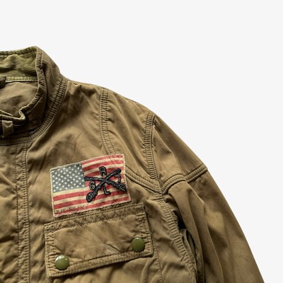 Vintage 90s Ralph Lauren Polo Jeans Company Military Jacket With 