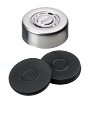20mm Aluminium Crimp Caps / Closures (Butyl) - 100 pieces