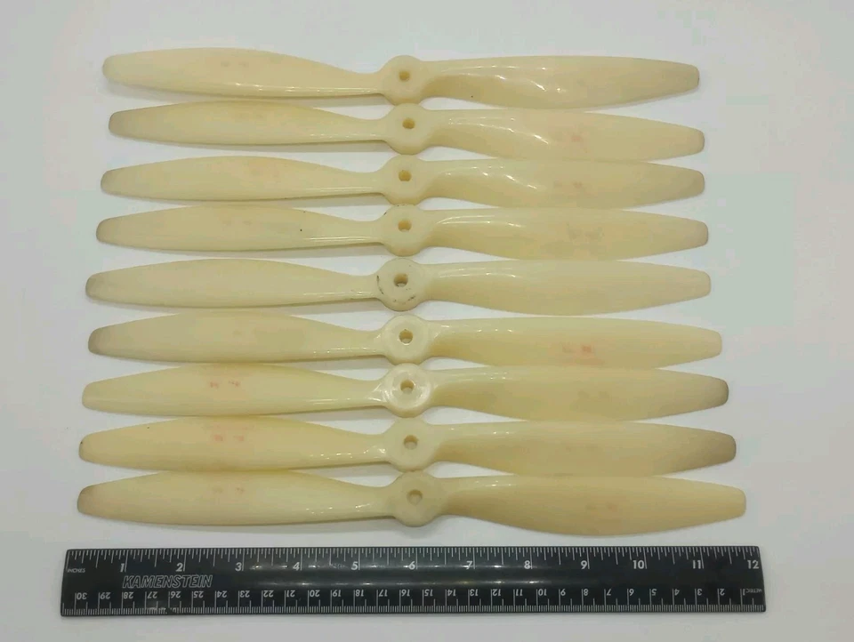 9pc Vintage Keil Kraft Nylon 12" Model R/C Airplane Propeller Lot - Image 2 of 3