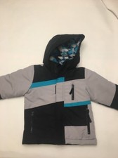 Wonder Kids, Winter Jacket With Inner Coat, Size 3t , Black, Gray And Torques