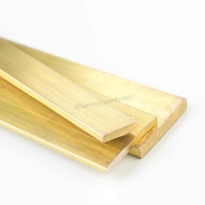 Barre En Laiton H59 - Carré, Plate, Longueur 100 à 500 Mm - Pour Bricolage Et Modélisme
