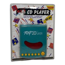 Vintage 90s NIB Melotone Rap CD Player Portable Battery Operated 6 Rap Rhythms