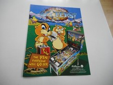 Angielska ulotka do flippera pinball No Good Golfers
