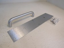 Ives Push Pull Plate With Handle Satin PP8302-4 US26D Stainless Steel