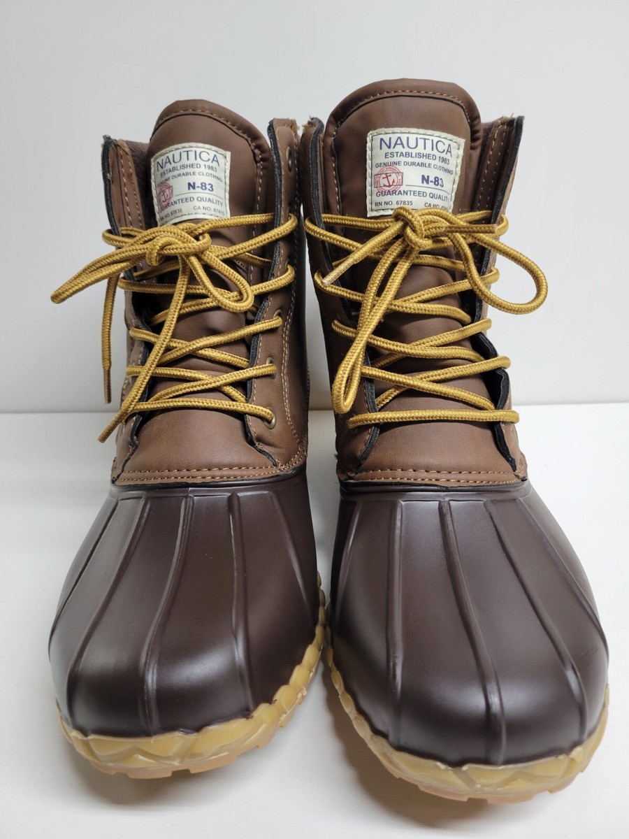 Nautica LOCKVIEW Brown Duck Boots-Waterproof Shell Mens 11 EUC Shop Men main image 3