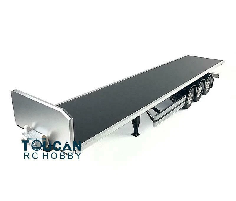 1/14 TOUCANRC Chassis Flatbed Trailer for Tamiya RC Truck KIT Vehicle Model - Image 3 of 4