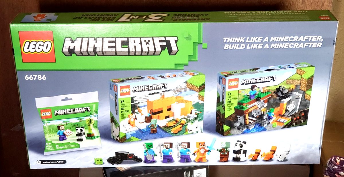 LEGO 66786 Minecraft 3 in 1 ADVENTURE GAMER GIFT SET - Sealed Box