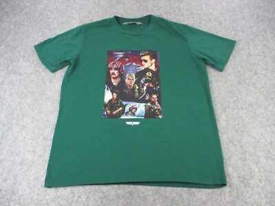 Top Gun Shirt Mens Medium Green Shoe Palace Graphic Ice Man Goose Tee