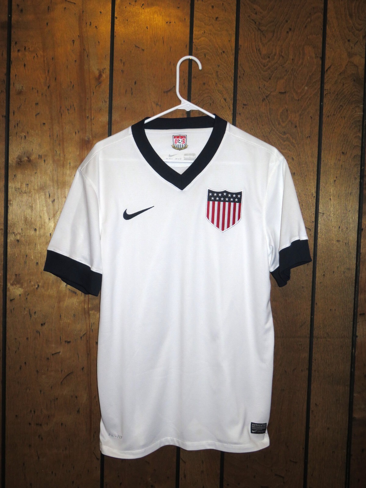 Vintage Nike 2013 USA Centennial USMNT Authentic Soccer Mens Jersey Medium M
