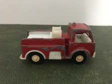 Vintage 1970's Tootsie Toy Fire Truck, 3-3/4" Red Metal  Plastic