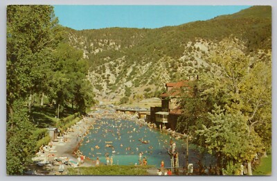 Postcard Hot Springs Pool and Lodge Glenwood Springs Colorado, Pool View