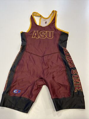 Game Worn Used Arizona State Sun Devils Wrestling Singlet Cliff Keen ...