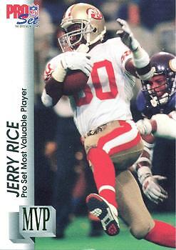 1992 Pro Set Gold MVP's #MVP27 Jerry Rice 49ERS