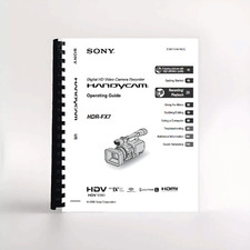 Owners Manual for Sony HDR-FX7 Video Camera
