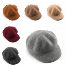 Cappello Stile Newsboy Per Donna In Lana Misto Regolabile Beret Cabbie