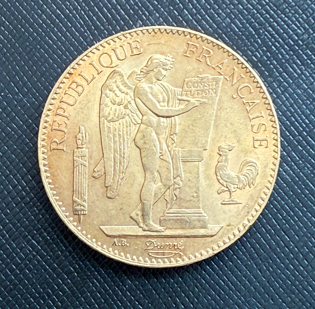 プラチナジェル France 1886 A Gold 100 Francs Circulated Angel | eBay