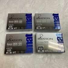 Imation 4mm DDS-120 Data Tape 8GB/4GB New Sealed Lot Of 4 52000088857 5111143347
