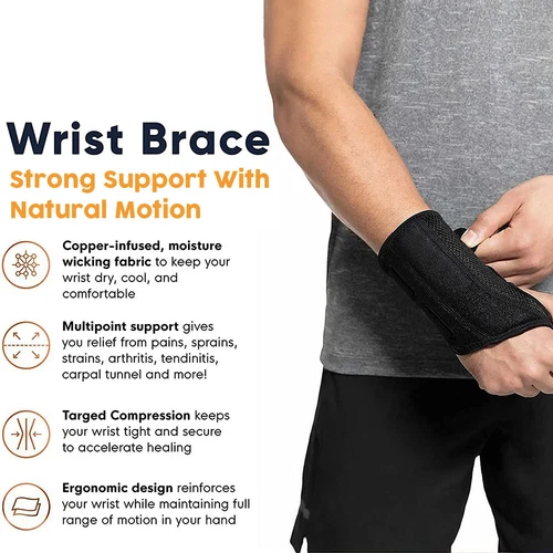 Carpal Tunnel Wrist Support Brace Splint Stabilizer Hand Arthritis Pain Relief@ - Picture 3 of 22