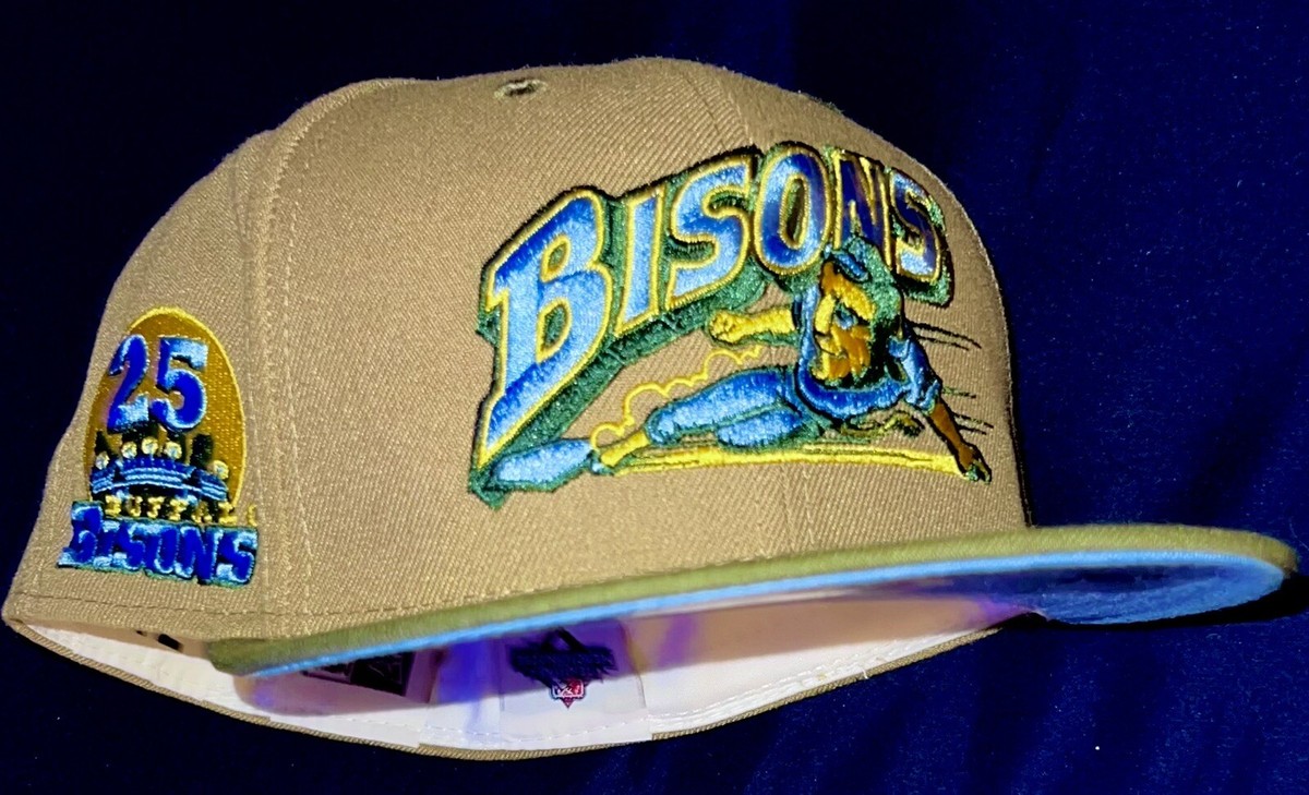 🚨Buffalo Bisons 7 5/8 25 Year Anniversary SP 🔥2-Tone Tan