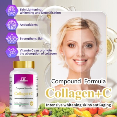 Skin Clear Anti-Aging Hautpflege Kapseln - Aufhellen & Aufhellen mit Vitamin C