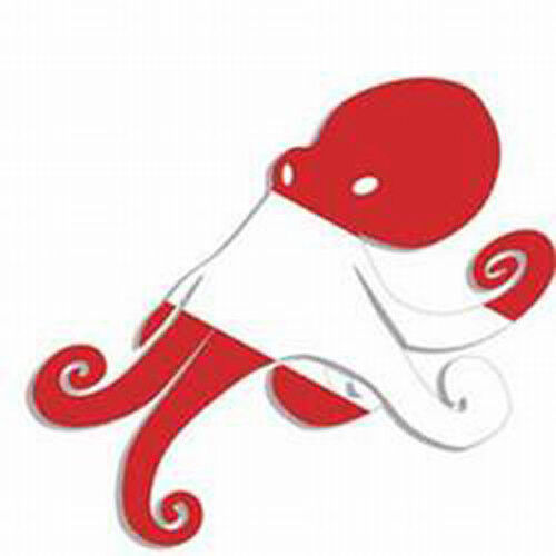 Scuba Diving Bumper Sticker Decal - Dive Flag - Octopus - AUB207