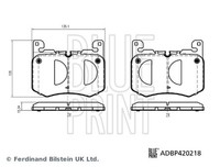 Blue Print BremsbeläGe Vorne FüR Jaguar F-Pace Land Rover Range X761 L560