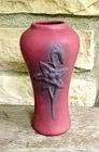 Vintage Mulberry Columbine Flower 8" Van Briggle Vase Pottery