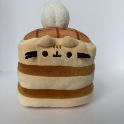 Gund Pusheen Squisheen Waffle Plush Stuffed Animal Brown Cat Comfort Food 8''