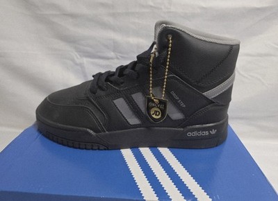  adidas Drop Step J Black Gray High Top Sneaker Unisex Kids US 5.5  New