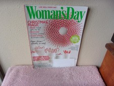 WOMAN'S DAY MAGAZINES...PAPER STRAW WREATH..SO EASY.....DECEMBER , 2011