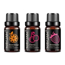 Hot Sale Essence Oil Strawberry Sweet Orange Cherry 3 Bottles Fruit Aroma Oils f