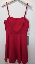 B. Smart Women's Red Sundress Lined Adjustable Speghetti Straps Size 11 NWT
