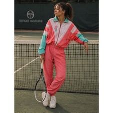 Vintage Sergio Tacchini Tracksuit Shell Suit Sweatpants Top  Women's Size 44