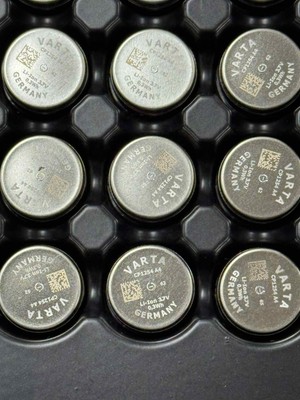 Lot 2 VARTA CP1254 A4 3.7v 0.3WH 77mAh Rechargeable Battery Germany Made NEW